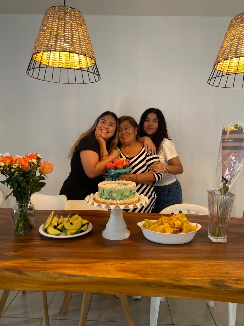 Mirka celebrando su cumpleaños